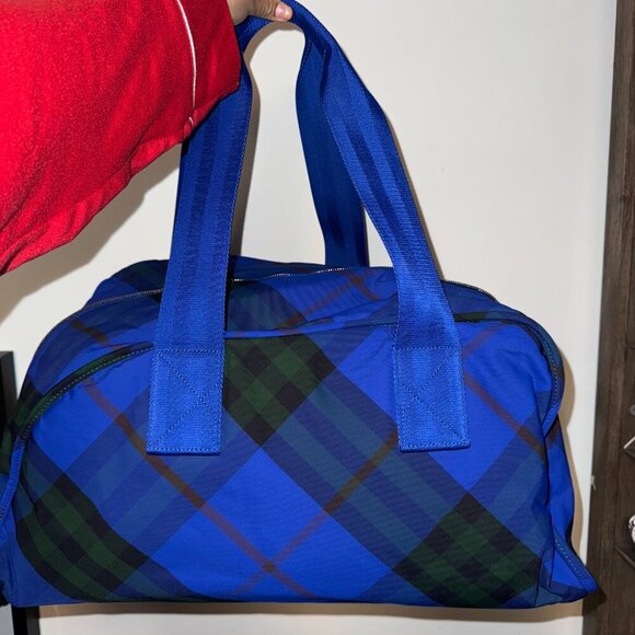 NEW Limited Edition Burberry Medium Shield Checked Duffle Bag - Picture 3 of 4